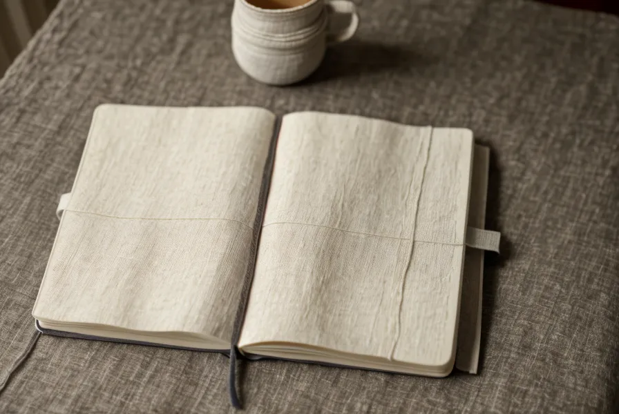 Detailansicht eines Leinen-Hefts mit handschriftlichen Notizen zur Wirbelsäulentherapie.